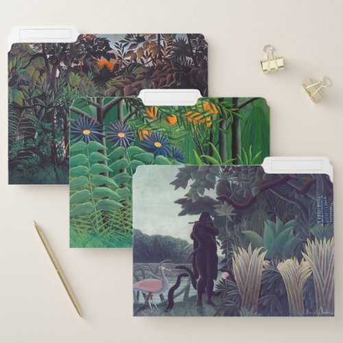 Henri Rousseau _ Jungle Masterpieces Selection File Folder