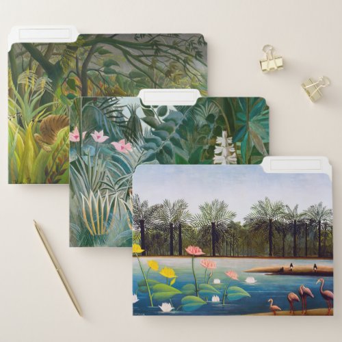 Henri Rousseau _ Jungle Masterpieces Selection File Folder