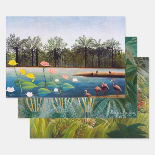 Henri Rousseau _ Jungle Masterpieces Selection Wrapping Paper Sheets