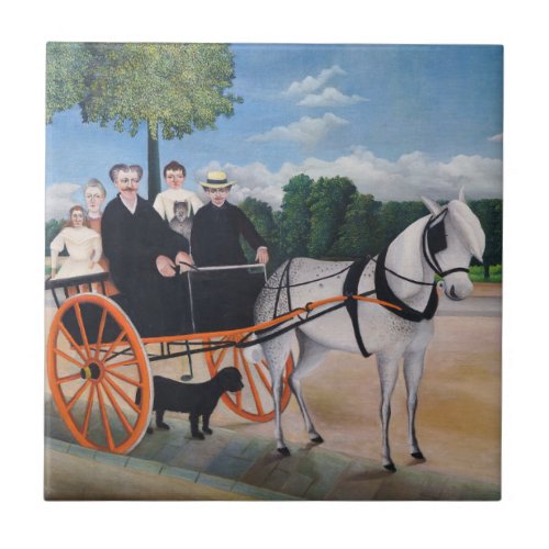 Henri Rousseau _ La Carriole du pere Junier Ceramic Tile