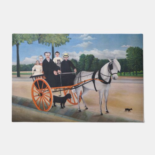 Henri Rousseau _ La Carriole du pere Junier Doormat