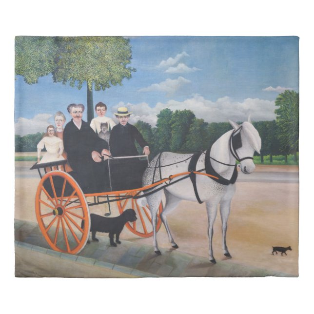 Henri Rousseau - La Carriole du pere Junier Duvet Cover (Front)