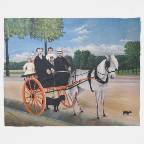 Henri Rousseau _ La Carriole du pere Junier Fleece Blanket