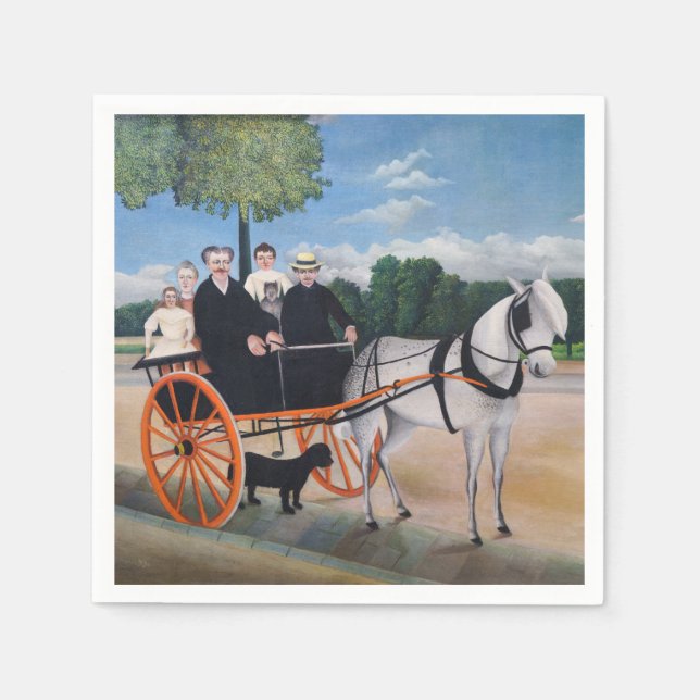 Henri Rousseau - La Carriole du pere Junier Napkins (Front)