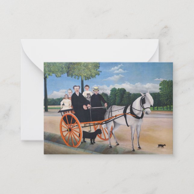 Henri Rousseau - La Carriole du pere Junier Note Card (Front)