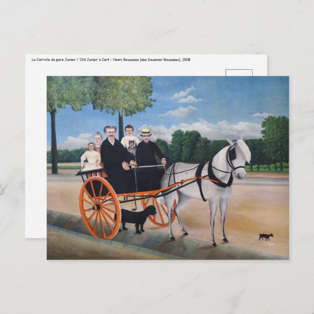 Henri Rousseau - La Carriole du pere Junier Postcard (Front/Back)