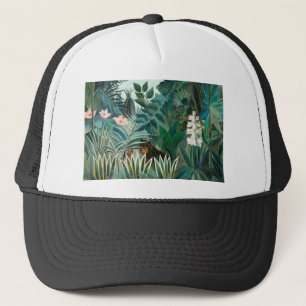 Henri Rousseau Landscape with Monkeys Botanical Ga Trucker Hat