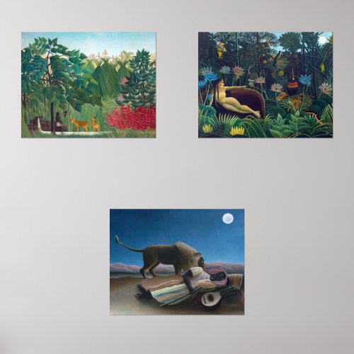 Henri Rousseau _ Masterpieces Selection Wall Art Sets