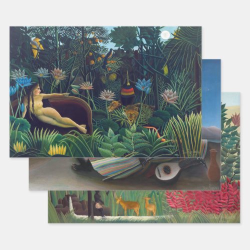 Henri Rousseau _ Masterpieces Selection Wrapping Paper Sheets