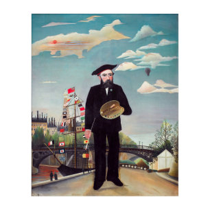 Henri Rousseau - Myself Portrait-Landscape Acrylic Print
