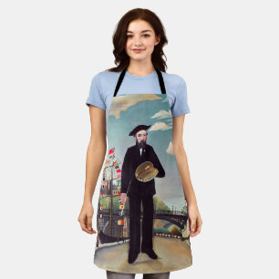 Henri Rousseau - Myself Portrait-Landscape Apron