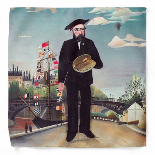 Henri Rousseau _ Myself Portrait_Landscape Bandana