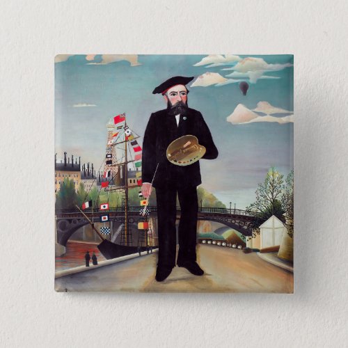 Henri Rousseau _ Myself Portrait_Landscape Button