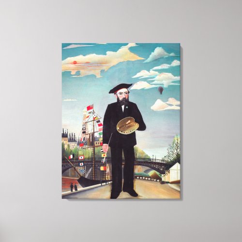 Henri Rousseau _ Myself Portrait_Landscape Canvas Print