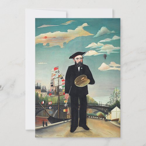 Henri Rousseau _ Myself_Portrait Landscape Card