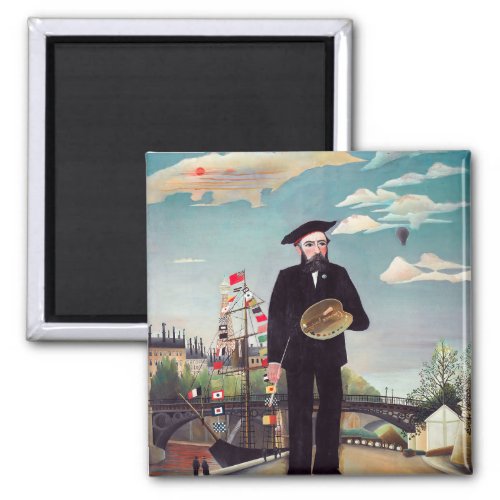 Henri Rousseau _ Myself Portrait_Landscape Magnet