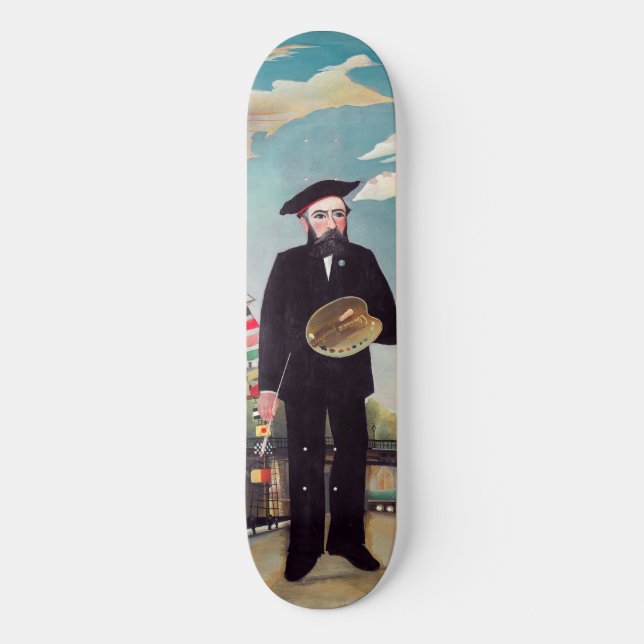 Henri Rousseau - Myself Portrait-Landscape Skateboard (Front)