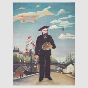 Henri Rousseau - Myself Portrait-Landscape Tissue Paper