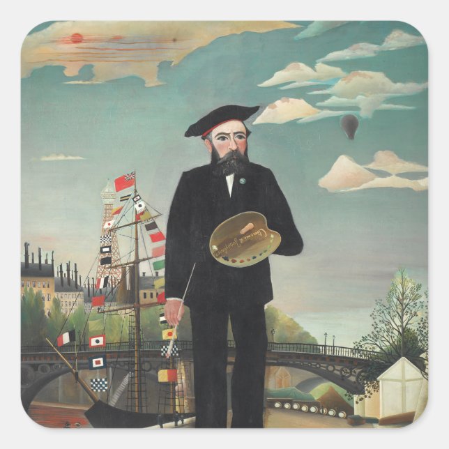 Henri Rousseau - Myself Square Sticker (Front)