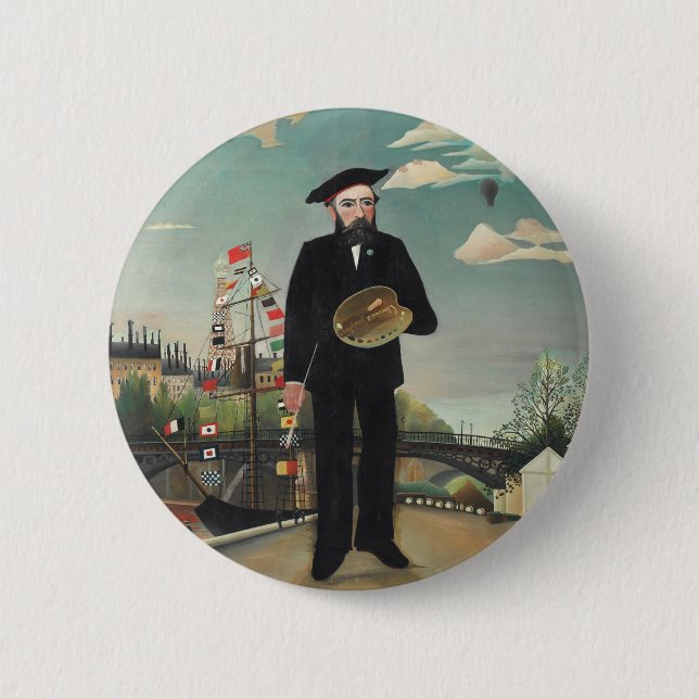 Henri Rousseau Painting Button (Front)