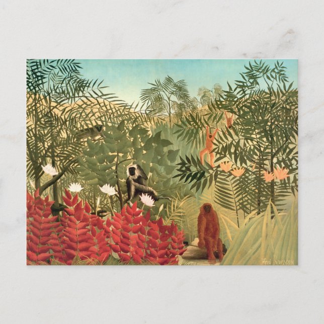 Henri Rousseau Painting Postcard (Front)