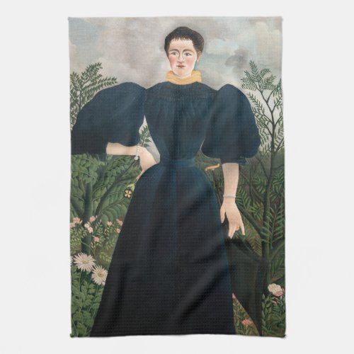 Henri Rousseau _ Portrait of Madame M Kitchen Towel