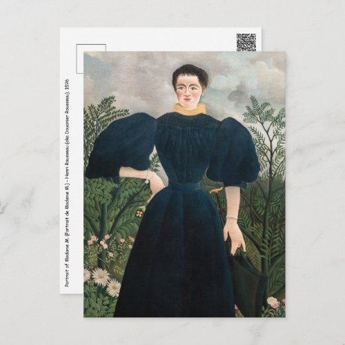 Henri Rousseau _ Portrait of Madame M Postcard