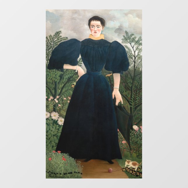 Henri Rousseau - Portrait of Madame M. Window Cling (Sheet)