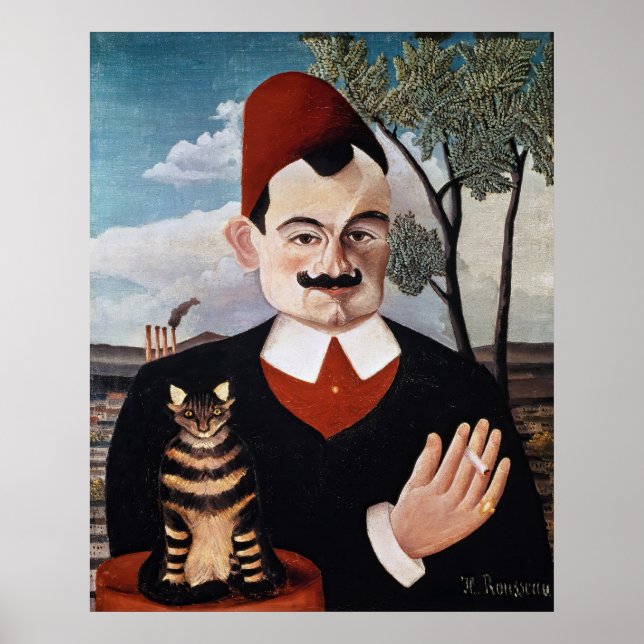 Henri Rousseau - Portrait of Pierre Loti Poster (Front)