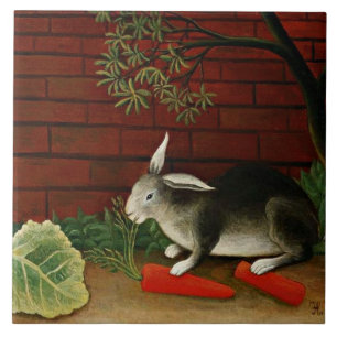 Henri Rousseau - Rabbit Ceramic Tile