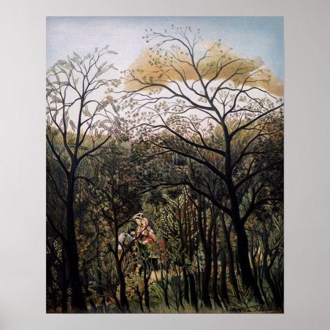 Henri Rousseau - Rendezvous in the Forest Poster (Front)