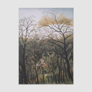 Henri Rousseau - Rendezvous in the Forest Tissue Paper
