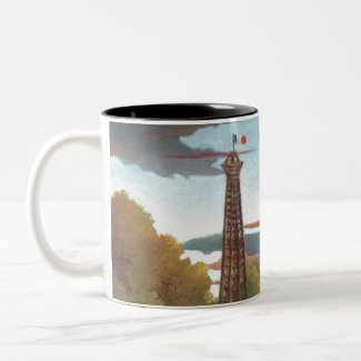 Henri Rousseau Seine and Eiffel-tower in the sun T