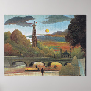 Henri Rousseau - Seine and Eiffel tower, Poster