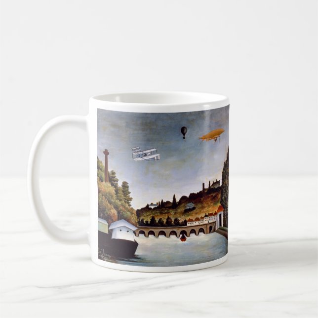 Henri Rousseau - Sevres bridge & hills of Clamart Coffee Mug (Left)