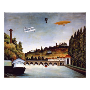 Henri Rousseau - Sevres bridge & hills of Clamart Photo Print