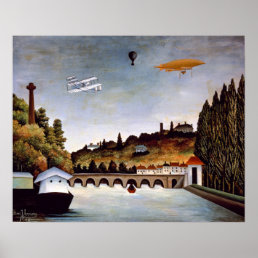 Henri Rousseau - Sevres bridge &amp; hills of Clamart Poster