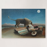 Henri Rousseau Sleeping Gypsy Lion Painting Jigsaw Puzzle