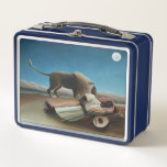 Henri Rousseau Sleeping Gypsy Lion Painting Metal Lunch Box