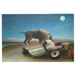 Henri Rousseau Sleeping Gypsy Lion Painting Metal Print