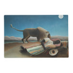 Henri Rousseau Sleeping Gypsy Lion Painting Placemat