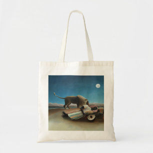 Henri Rousseau Sleeping Gypsy Lion Painting Tote Bag