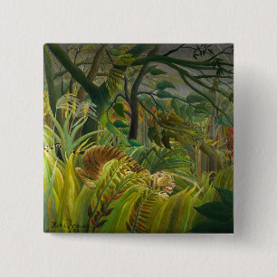 Henri Rousseau - Surprised! Button