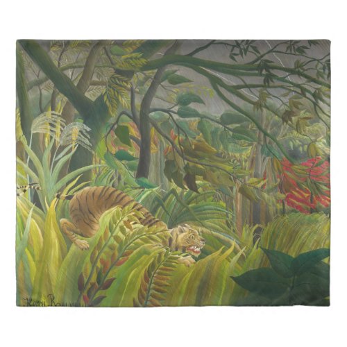 Henri Rousseau _ Surprised Duvet Cover