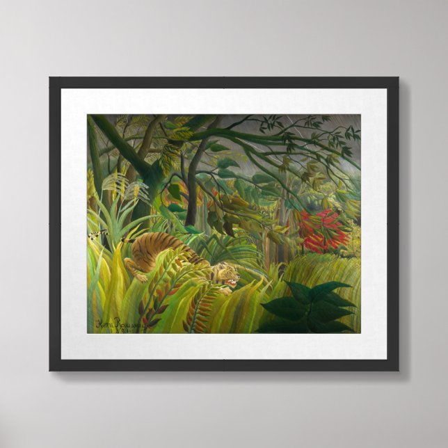 Henri Rousseau - Surprised! Framed Art (Framed Front)