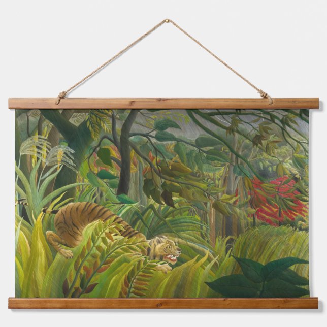 Henri Rousseau - Surprised! Hanging Tapestry (Front)