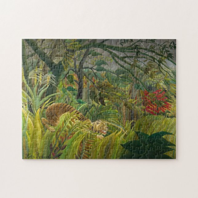 Henri Rousseau - Surprised! Jigsaw Puzzle (Horizontal)