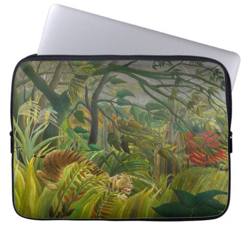 Henri Rousseau _ Surprised Laptop Sleeve