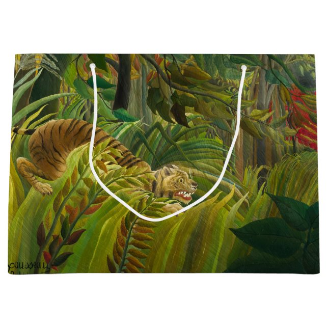Henri Rousseau - Surprised! Large Gift Bag (Front)