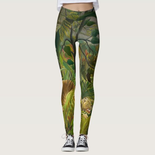 Henri Rousseau _ Surprised Leggings